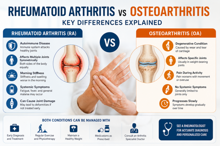 Rheumatoid Arthritis vs Osteoarthritis: Key Differences Explained